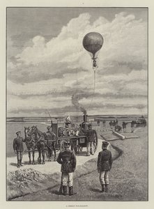 Um balão de guerra alemão